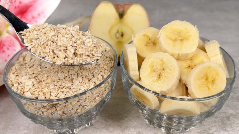 Diese einfache Rezeptur mit Haferflocken und Banane lässt die Pfunde purzeln…