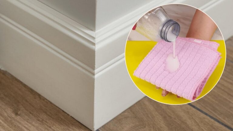 Dieser geniale Trick sorgt dafür, dass Staub an deinen Fußleisten niemals zurückkommt …