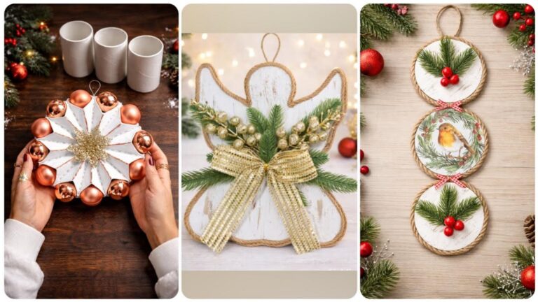 Diese geniale Idee verwandelt leere Klopapierrollen in festliche Weihnachtsdekorationen…
