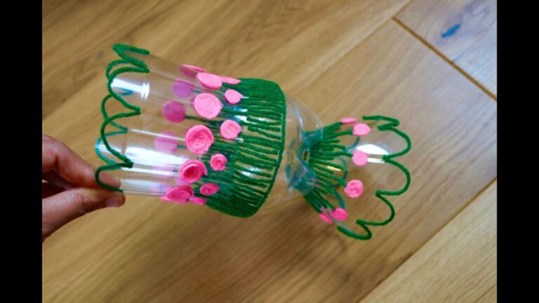 Dieser einfache Trick verleiht alten Plastikflaschen ein atemberaubendes Blumengewand …