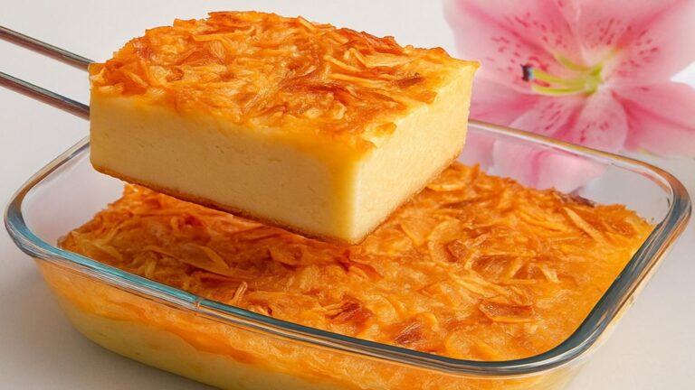 Dieser einfache Kuchen aus Haferflocken, Apfel und Banane braucht nur 5 Minuten …
