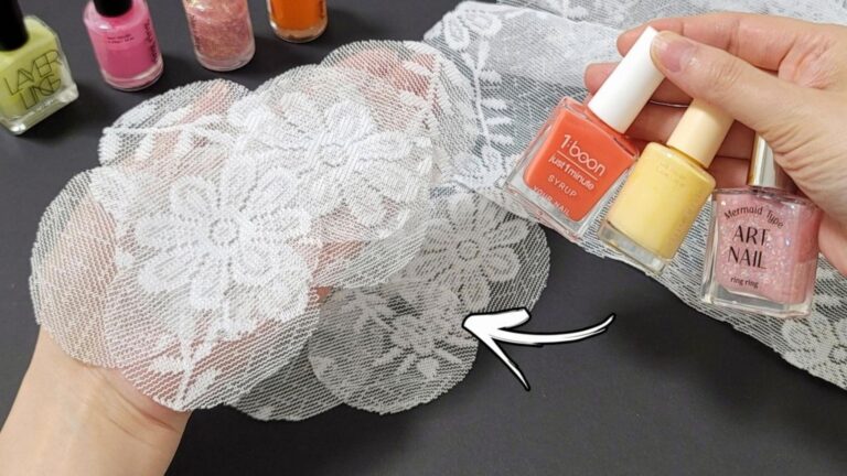 Ein alter Trick verwandelt Spitzen und Nagellack in ein atemberaubendes Deko-Highlight…