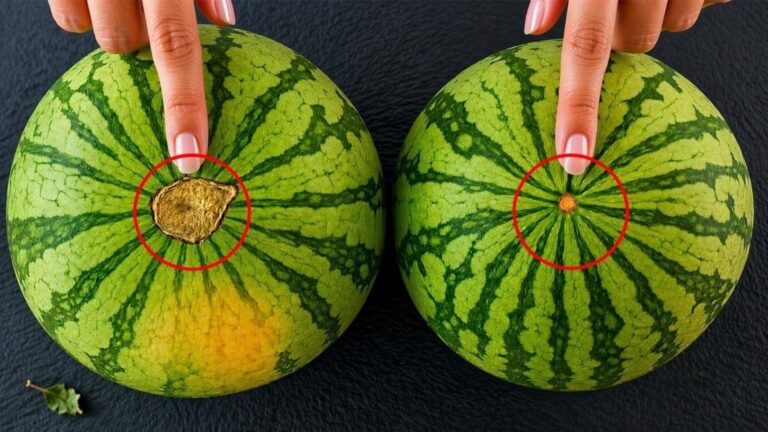 Ein alter Trick zeigt dir, wo die süßesten Wassermelonen im Garten versteckt sind…