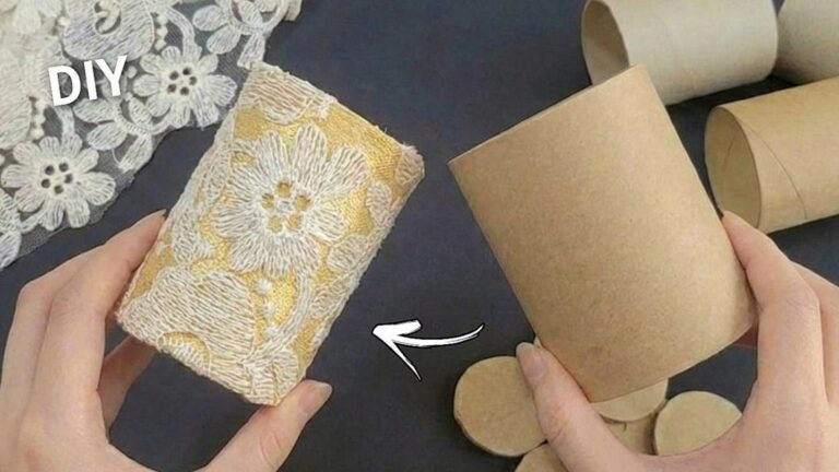 Dieser vergessene Trick verwandelt alte Spitzen und Papprollen in traumhafte Dekoration…