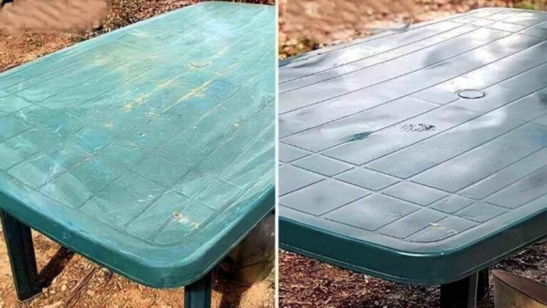 So reinigst du deinen Kunststoff-Gartentisch im Handumdrehen