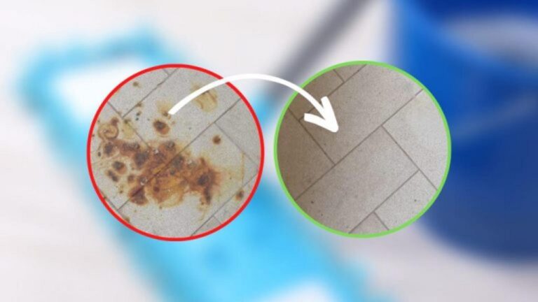 Rostflecken im Boden entfernen: 2 Küchenhelfer wirken Wunder!