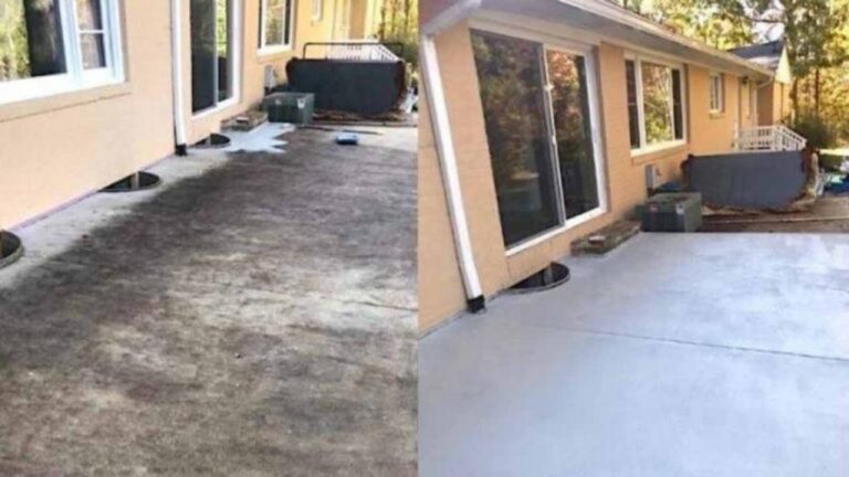 Die schnellste und einfachste Methode zur Betonterrasse-Reinigung