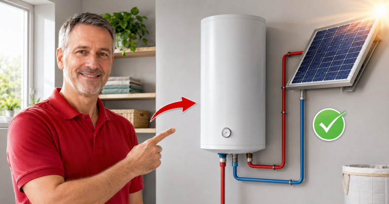 Warmwasser mit Solarstrom: Dieser clevere 80-Liter-Boiler-Trick nutzt überschüssige Energie