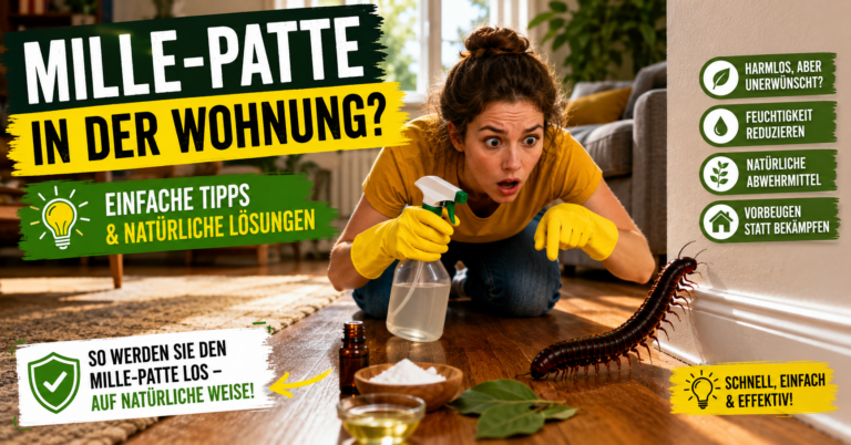 Tausendfüßler im Haus? Das bedeutet es – und so werden Sie sie auf natürliche Weise wieder los